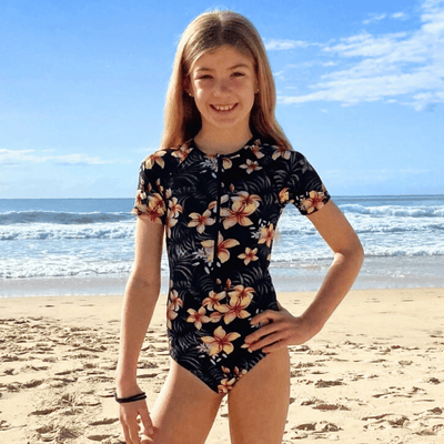 Layla Teen Short Sleeve One Piece Period Swimsuit