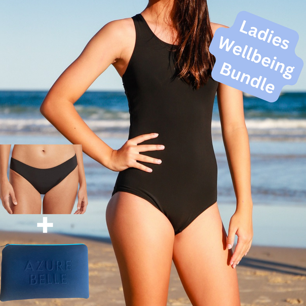 Ladies Wellbeing Bundle: Oasis One Piece & Azure Brief Period Swimwear