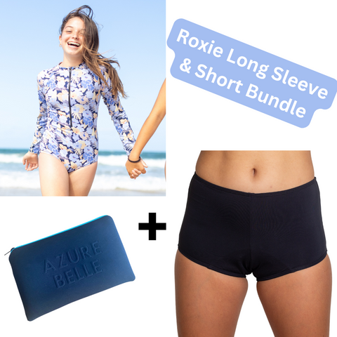 Roxie long sleeve and AquaFit Short period swim bundle