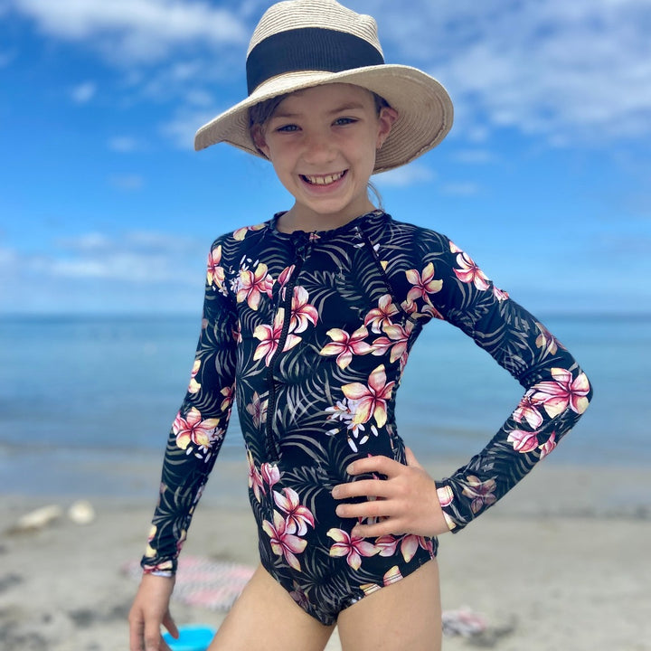 Layla Teen Long Sleeve One Piece Period Swimsuit