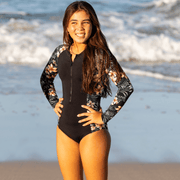 Indie Teen Long Sleeve One Piece Period Swimsuit