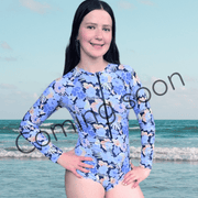 Roxie Teen Long Sleeve One Piece Period Swimsuit