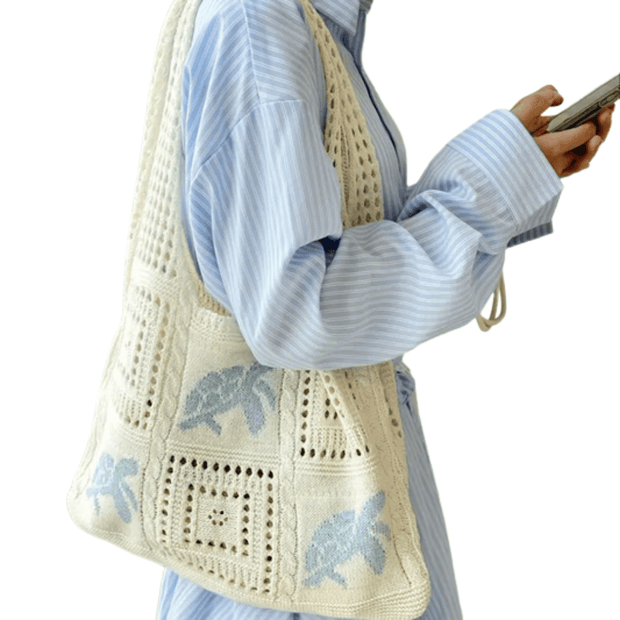 SunnyDaze Crochet Tote Bag