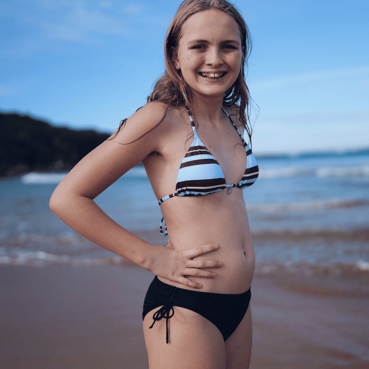 Azure Teen Side Tie Period Swim Brief