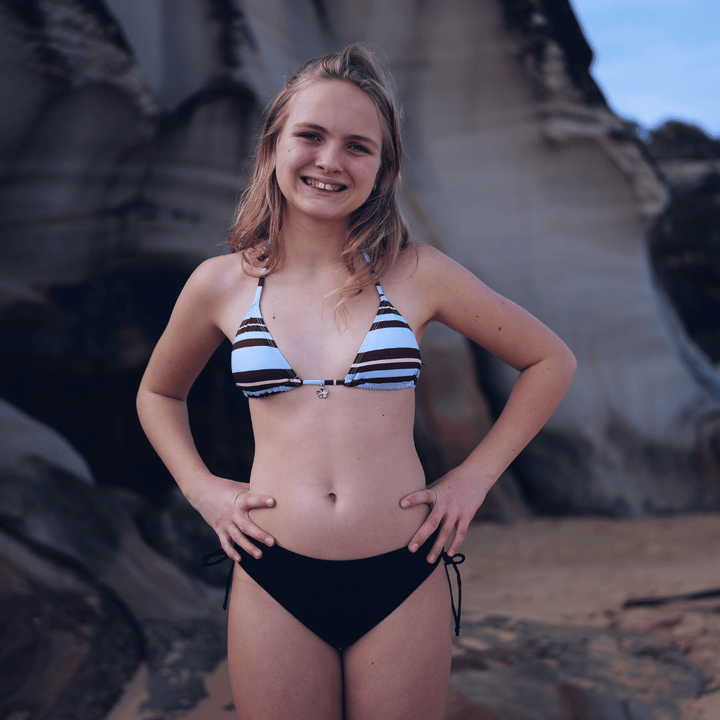 Azure Teen Side Tie Period Swim Brief