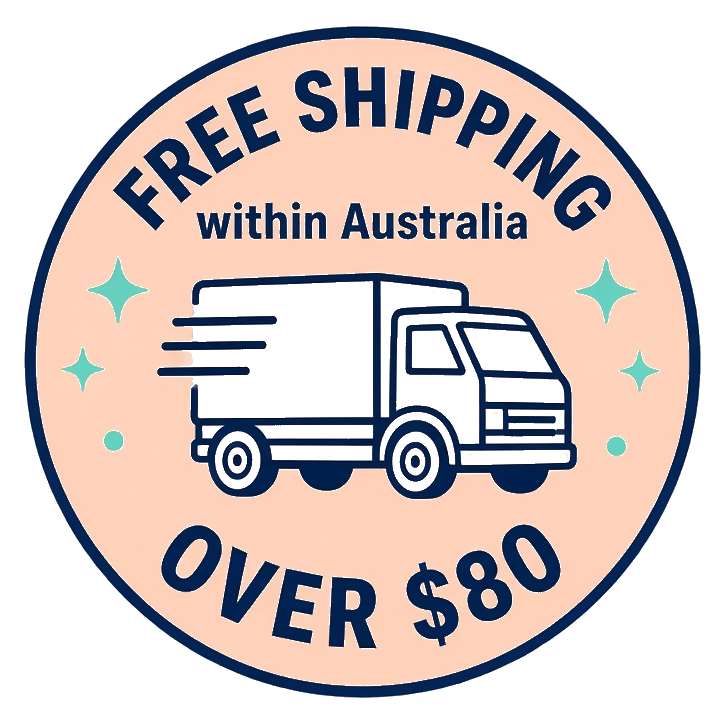 Free shipping over $80 within Australia