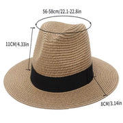 Panama fedora wide brim hat