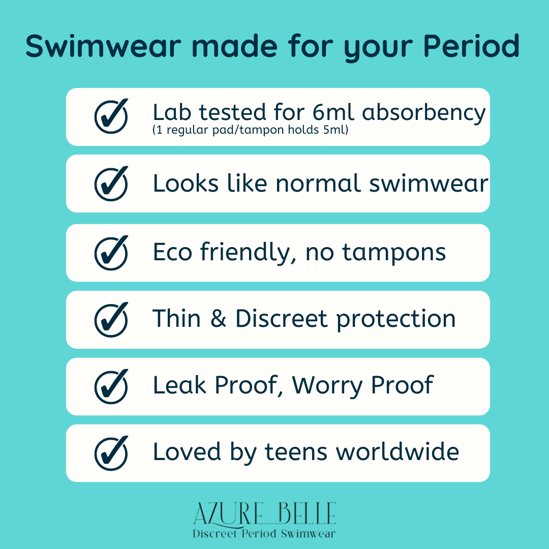 Layla Teen Short Sleeve Period Swimsuit