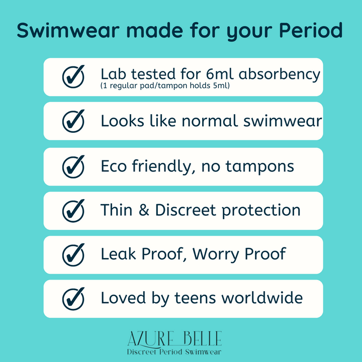 Layla Teen Short Sleeve Period Swimsuit