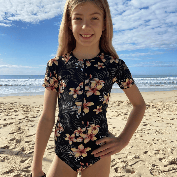 Layla Short Sleeve Teen Period Swimsuit & Tote Bag Bundle