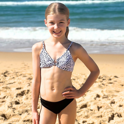 Speckle Splash Teen Period Swim Bikini Set