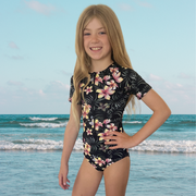 Layla Teen Short Sleeve One Piece Period Swimsuit