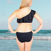 Serenity Ladies One Shoulder Frill Bikini Period Swimwear Set