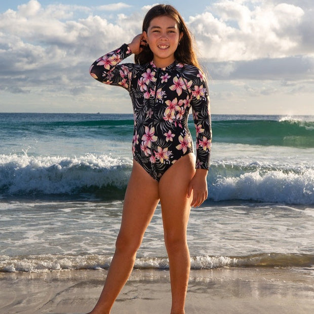 Teen Leakproof Swim High Rise Bikini Bottom, Period Swimwear for Teens